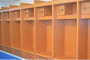 wood-lockers installation
