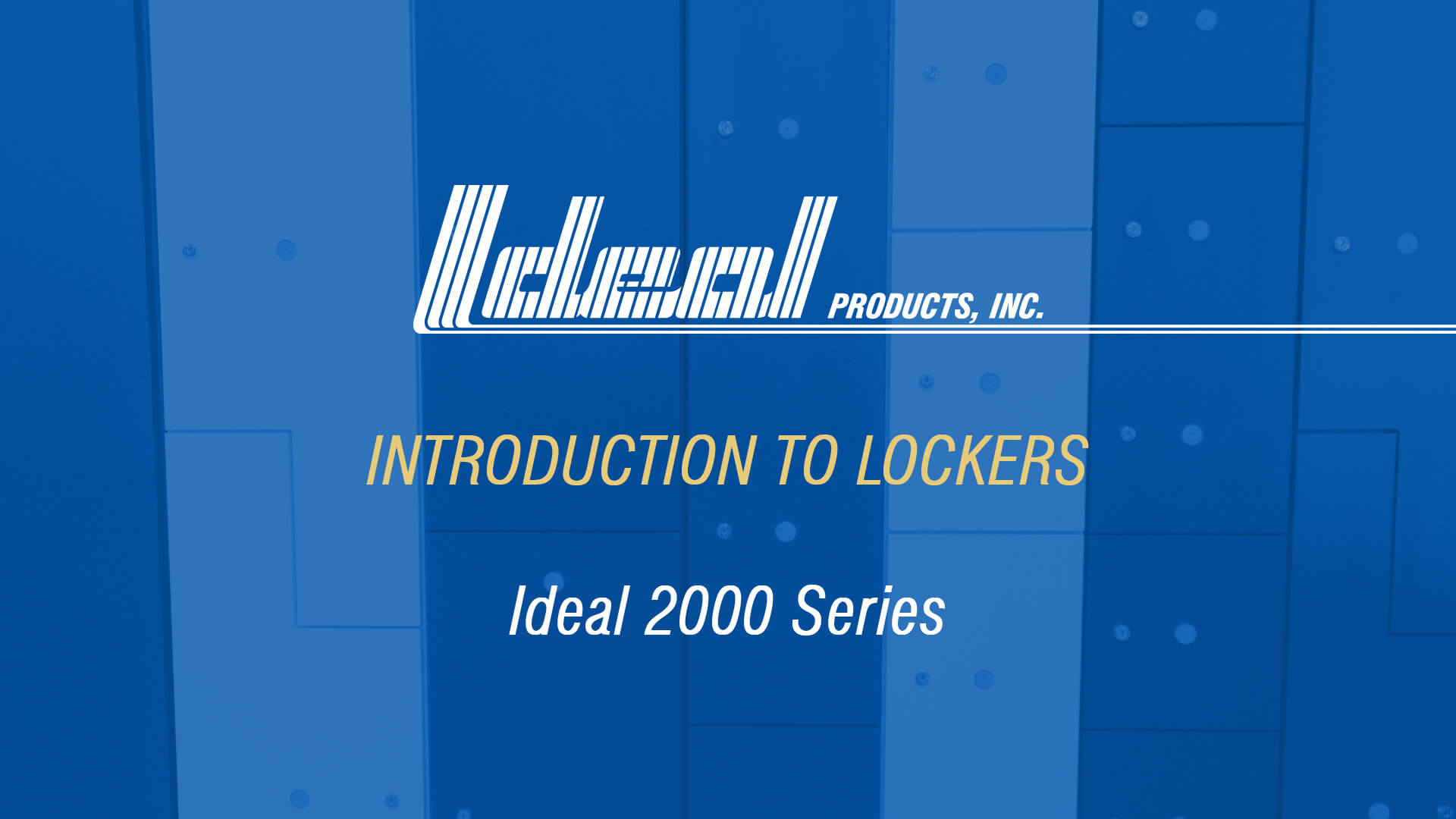 Introduction To Lockers Video