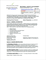 Roseburg Skyblend MSDS