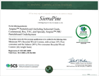 SierraPine Ampine Particleboard Certificate